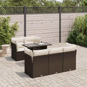 Bruine loungeset met gepoedercoat staal en waterdichte tas voor buiten - Tuinsets