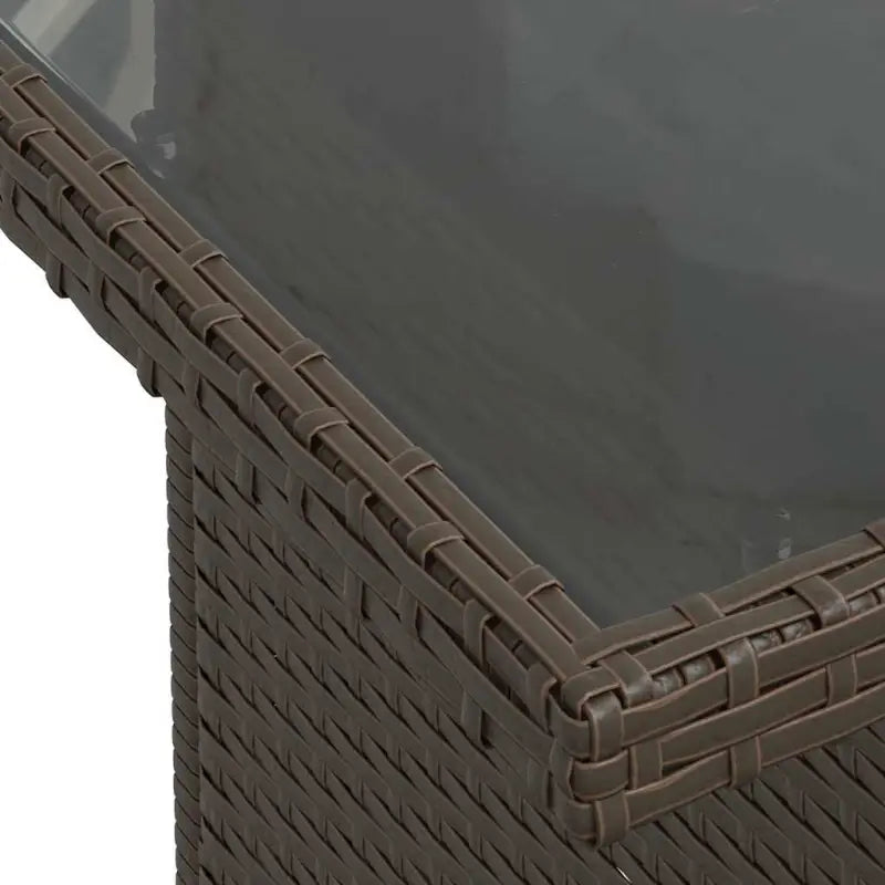 Bruine loungeset met gepoedercoat staal en waterdichte zak voor buitenplezier - Tuinsets
