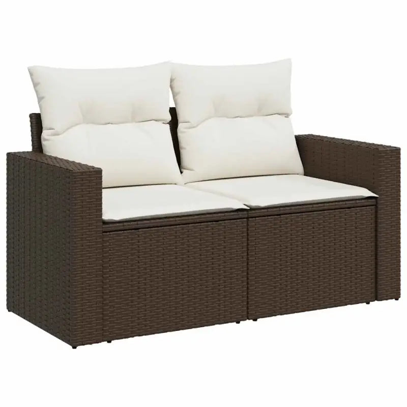 Bruine loungeset met gepoedercoat staal en waterdichte zak voor buitenplezier - Tuinsets