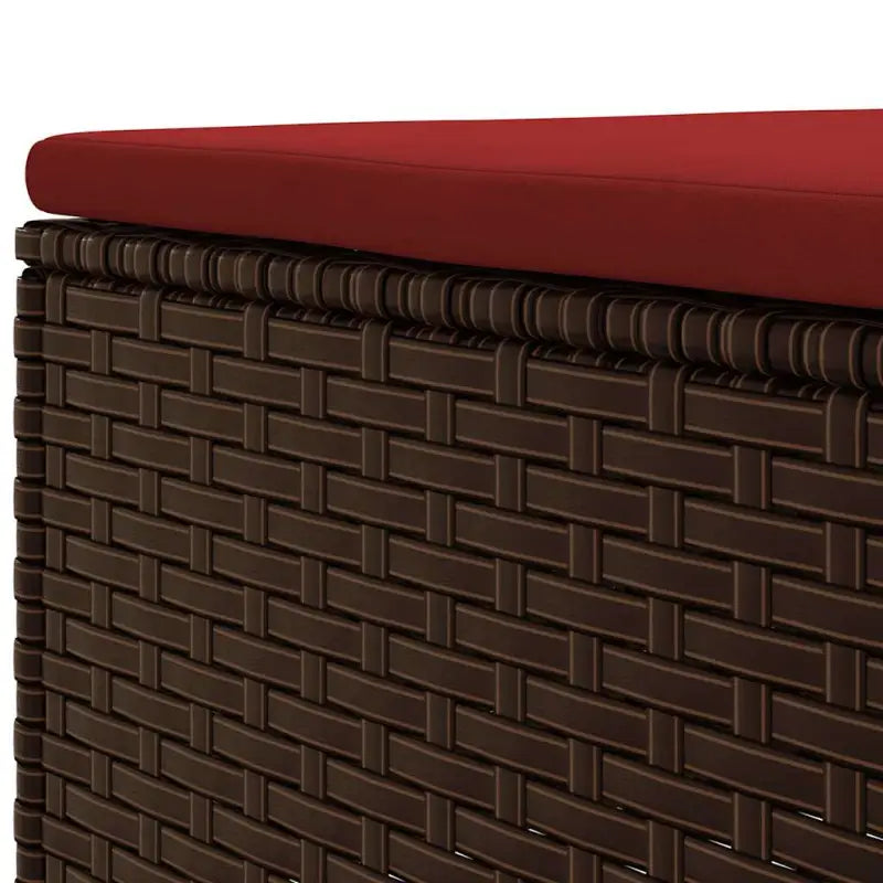Bruine loungeset van gepoedercoat staal met ideale afmetingen voor tuin - Tuinsets