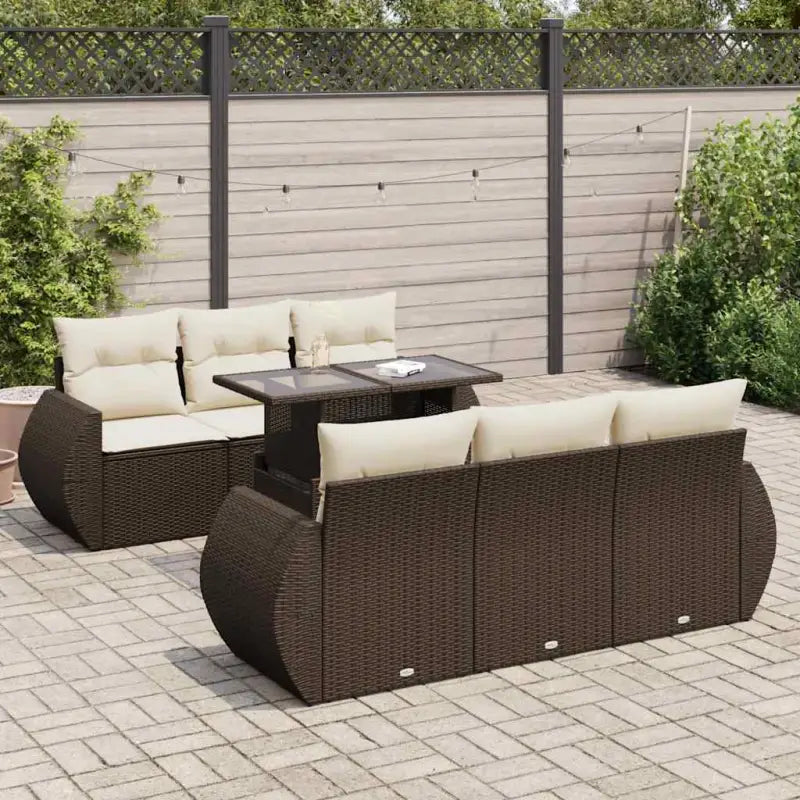 Bruine tuinset met waterdichte zak en gepoedercoat staal voor buiten pracht - Tuinsets
