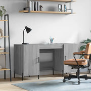 Bureau in Grijs Sonoma met bewerkt hout voor een elegante werkruimte - Bureaus