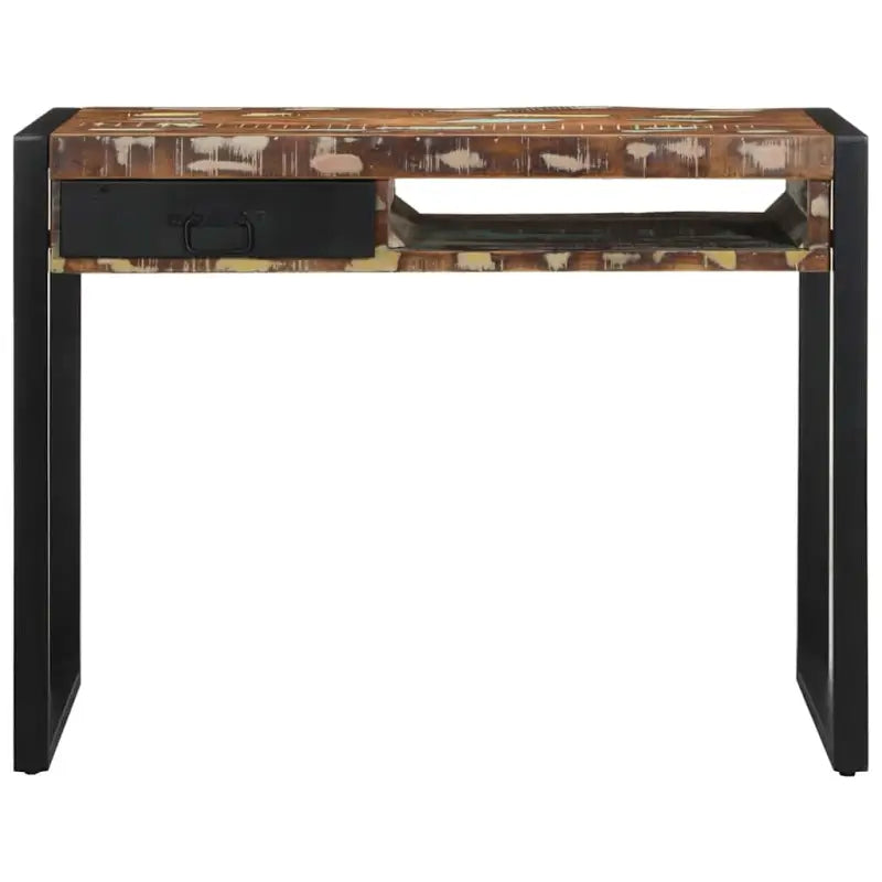 Bureau van massief gerecycled hout met veel opbergruimte en duurzame constructie - massief gerecycled hout - Bureaus