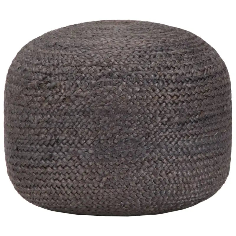Chique poefs met jute koorden voor comfort en decoratie - Donkergrijs / 1 - Poefs