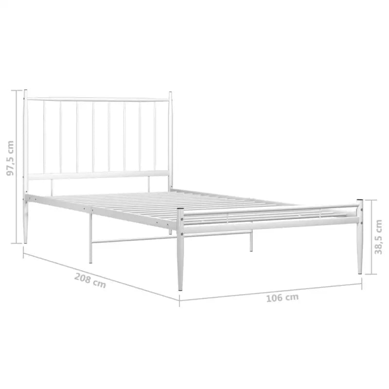 Comfortabel bedframe van gepoedercoat metaal voor een heerlijke nachtrust - Bedden & bedframes
