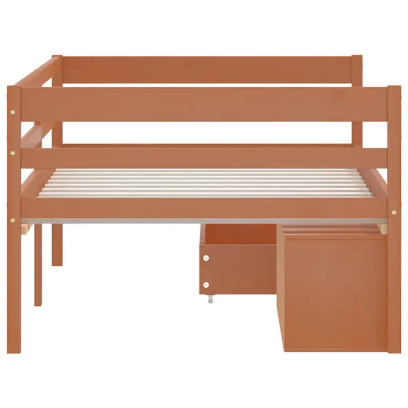 Comfortabel bedframe van massief grenenhout voor heerlijke nachtrust - Honingbruin - Bedden & bedframes