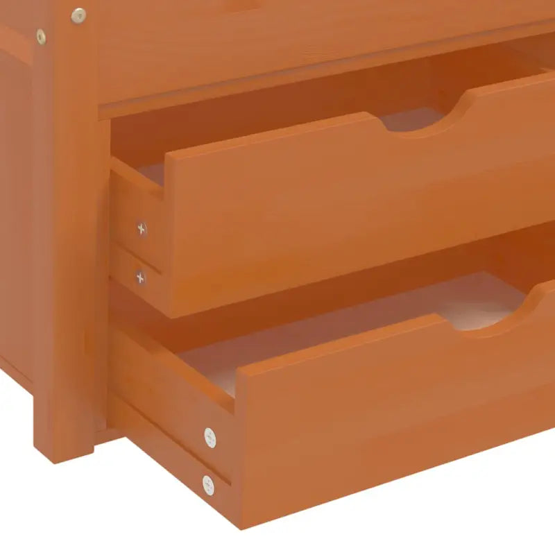 Comfortabel bedframe van massief grenenhout voor heerlijke nachtrust - Honingbruin - Bedden & bedframes