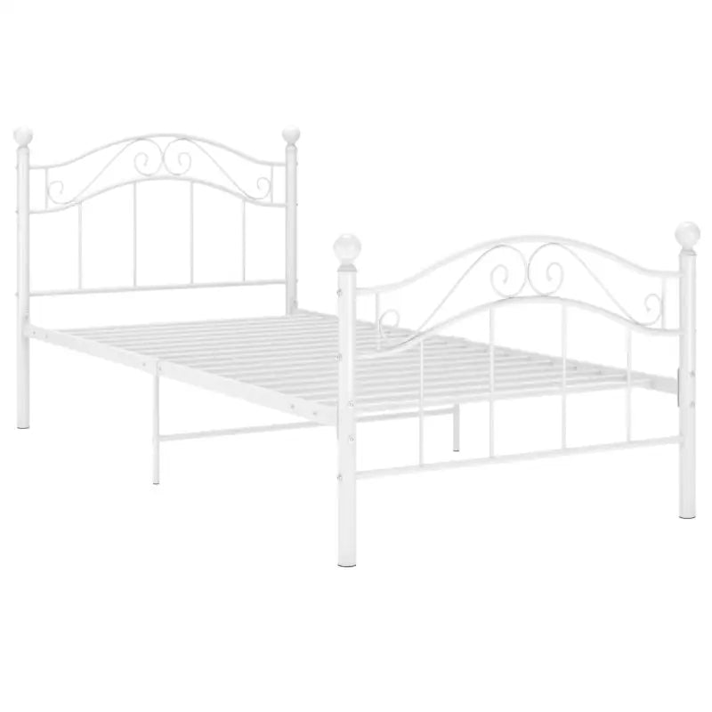 Comfortabel eenpersoonsbed met gepoedercoat metaal voor heerlijke nachtrust - Bedden & bedframes