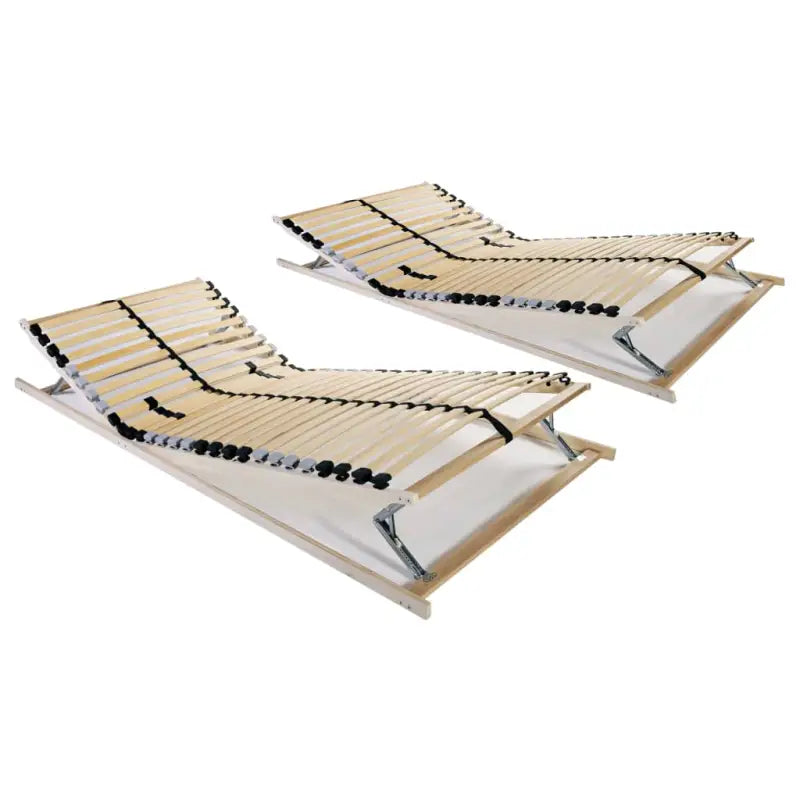 Comfortabele bedbodem met massief beukenhouten frame en sbs rubberen doppen - 70 x 200 cm / 28 latten - Bedden &