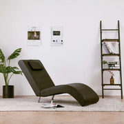 Comfortabele chaise longue met gegalvaniseerd stalen poten en tijdloos ontwerp - Bruin / 1 - Chaises longues