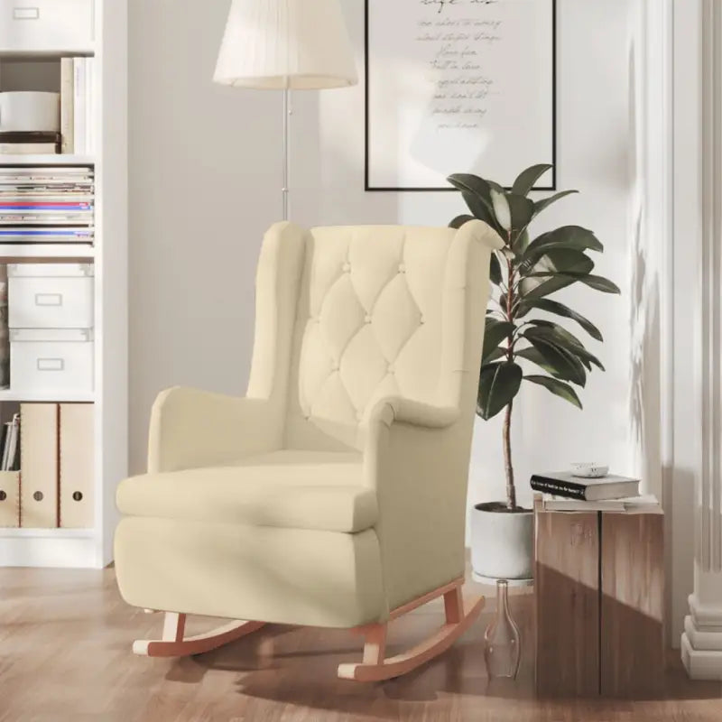 Comfortabele fauteuil met voetenbank voor ontspanning - Crème / 1 / Zonder voetensteun - Fauteuils & Relaxfauteuils