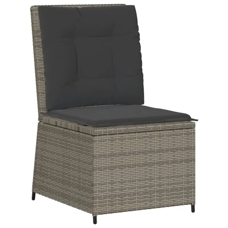 Comfortabele loungeset met verstelbare tuinbank van gepoedercoat staal - Tuinsets