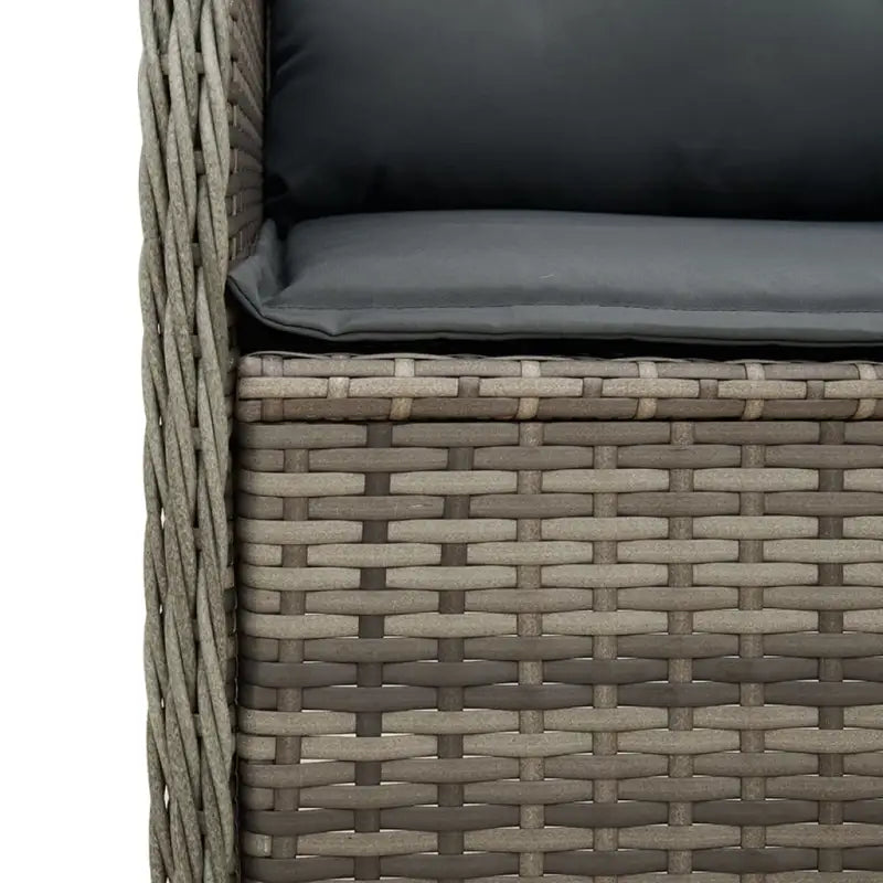 Comfortabele loungeset met verstelbare tuinbank van gepoedercoat staal - Tuinsets