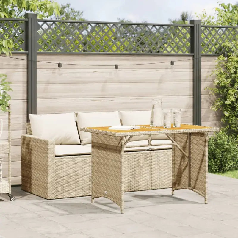 Comfortabele poly rattan tuinset voor gemakkelijk schoon en buiten genieten - Tuinsets