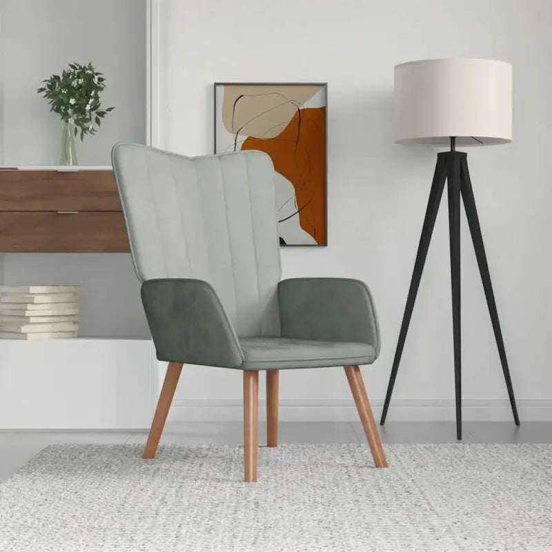 Comfortabele relaxstoel met voetenbank voor een stijlvol interieur - Lichtgrijs / 1 / Zonder voetensteun - Fauteuils &