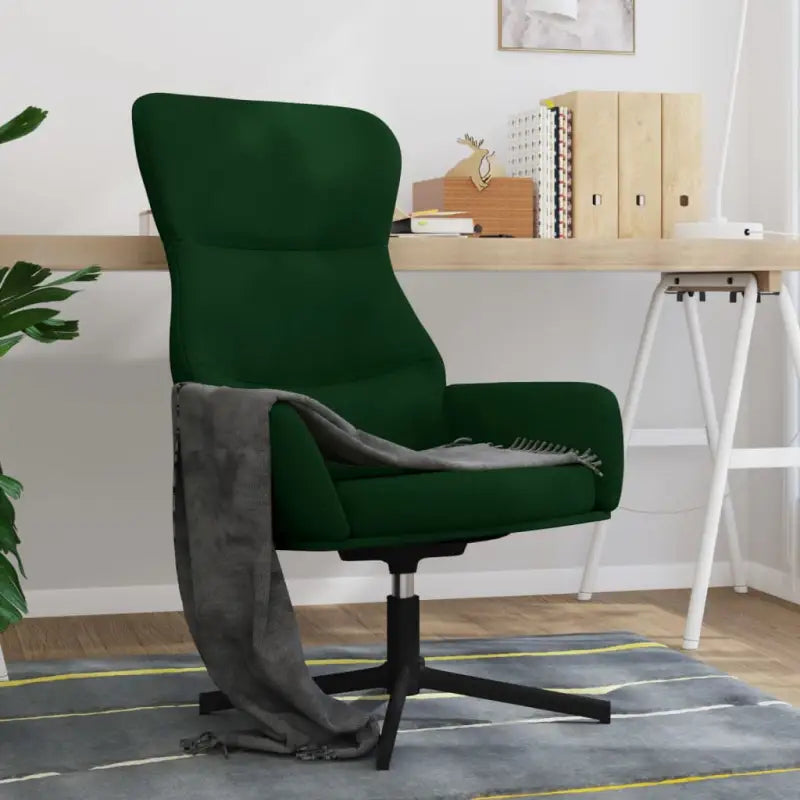 Comfortabele relaxstoel met voetensteun voor ontspanning - Donkergroen / 1 / Zonder voetensteun - Fauteuils &
