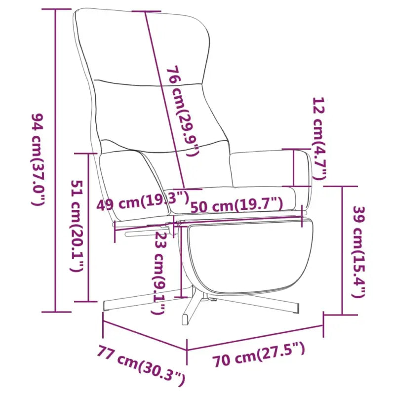 Comfortabele relaxstoel met voetensteun voor ontspanning - Fauteuils & Relaxfauteuils
