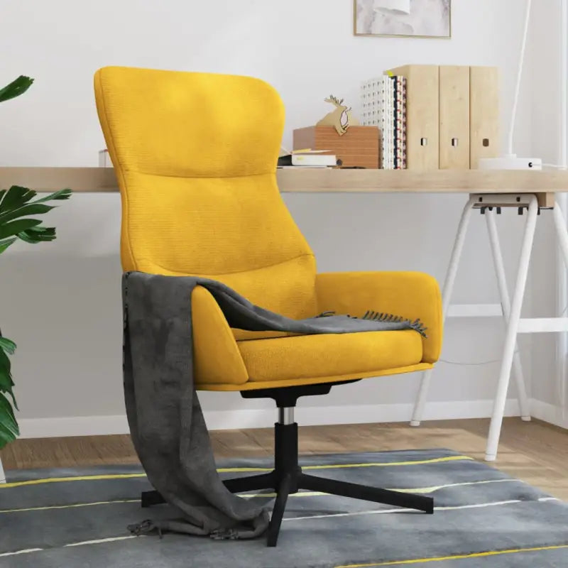 Comfortabele relaxstoel met voetensteun voor ontspanning - Mosterdgeel / 1 / Zonder voetensteun - Fauteuils &