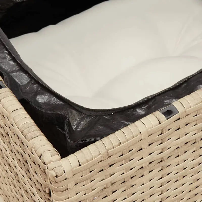 Comfortabele tuinbank van poly rattan met waterdichte zak voor buitengebruik - Loungebanken