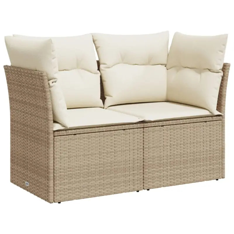 Comfortabele tuinbank van poly rattan met waterdichte zak voor buitengebruik - Loungebanken