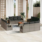 Comfortabele tuinset in grijs materiaal met waterdichte tas en gepoedercoat staal - Tuinsets