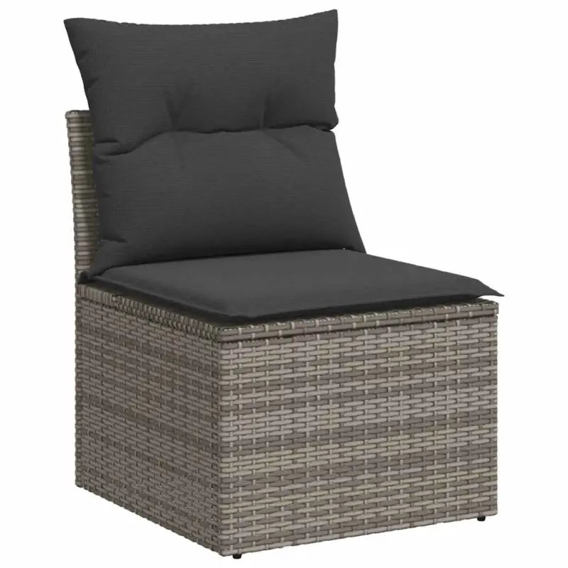 Comfortabele tuinset in grijs materiaal met waterdichte tas en gepoedercoat staal - Tuinsets