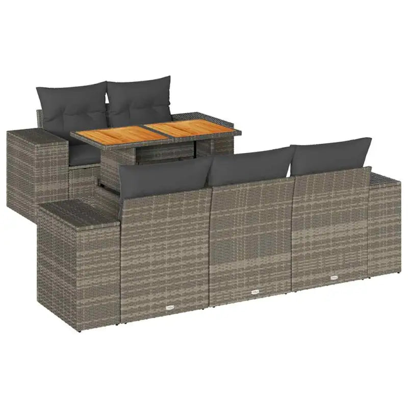 Comfortabele tuinset in grijs materiaal met waterdichte tas en gepoedercoat staal - Tuinsets