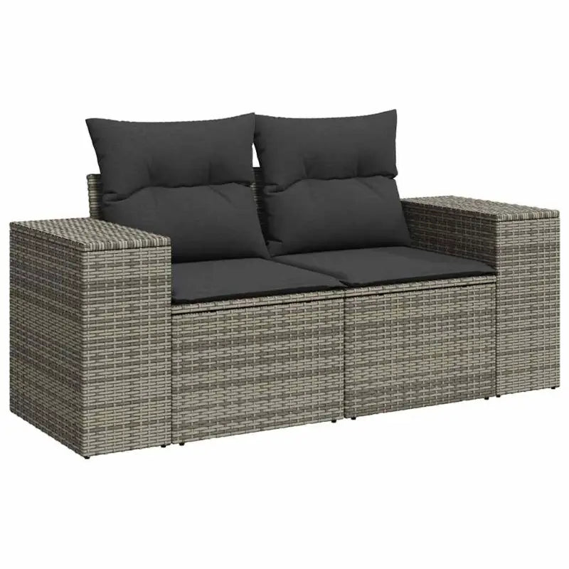 Comfortabele tuinset in grijs materiaal met waterdichte tas en gepoedercoat staal - Tuinsets