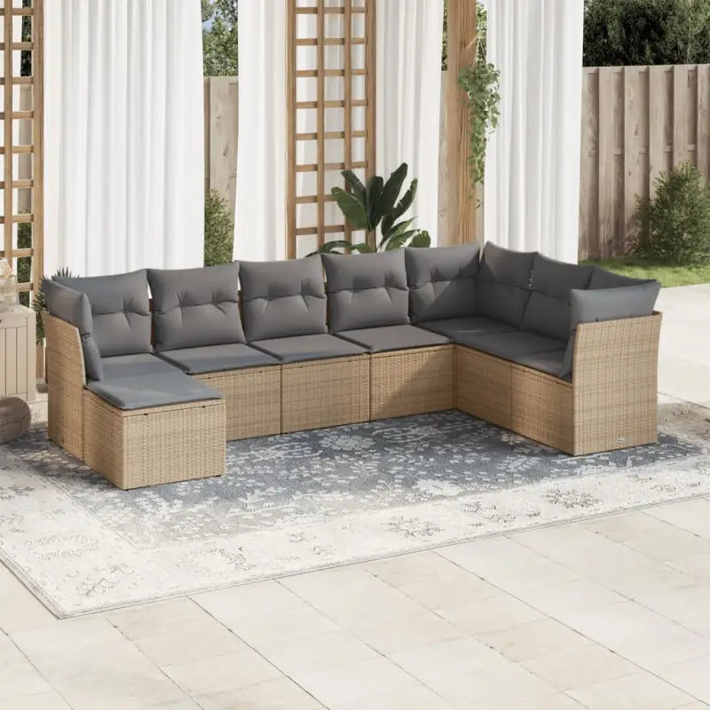 Comfortabele tuinset met beige materiaal en gepoedercoat staal afmetingen - Tuinsets