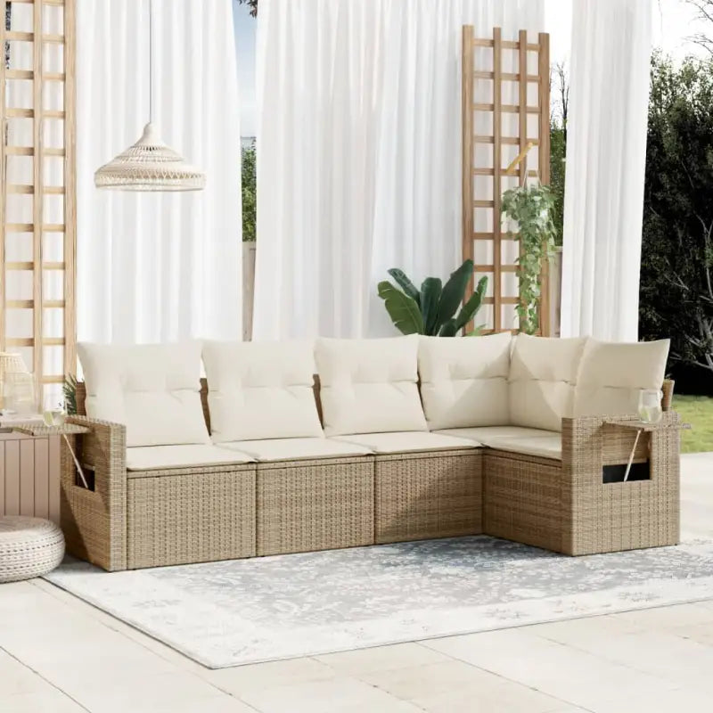Comfortabele tuinset met gepoedercoat staal waterdichte tas en afmetingen - beige en crèmekleurig / Zonder tafel