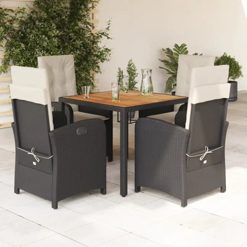 Comfortabele tuinset met poly rattan en gemakkelijk schoon te maken - Tuinsets