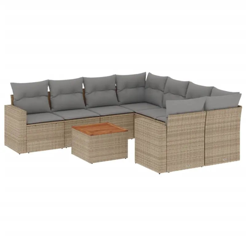 Comfortabele tuinset van gemengd beige materiaal met waterdichte tas - beige mix en lichtgrijs - Tuinsets
