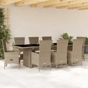 Comfortabele tuinset van poly rattan gemakkelijk schoon en perfect voor buiten - Tuinsets