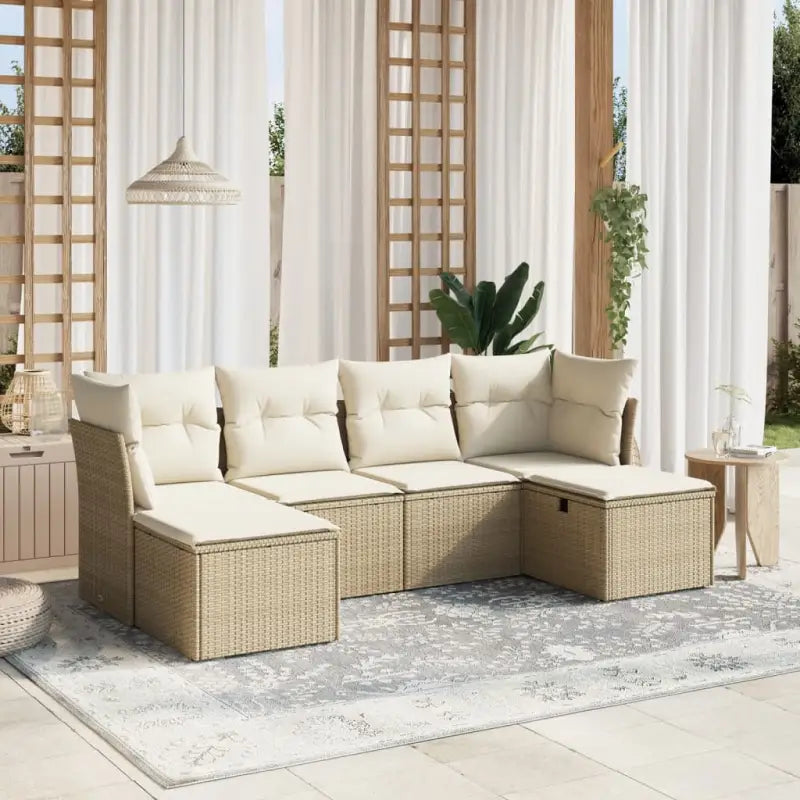 Comfortabele tuinset van zwart gepoedercoat staal met ruime afmetingen - beige en crèmekleurig / zonder opbergruimte
