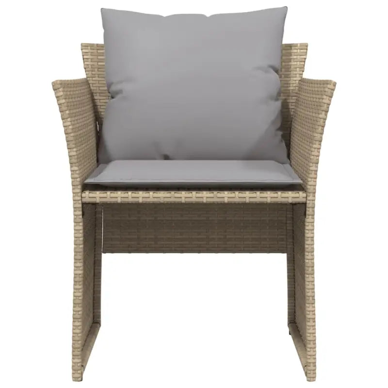 Comfortabele tuinstoel met poly rattan en zachte materiaal vulling - Tuinsets