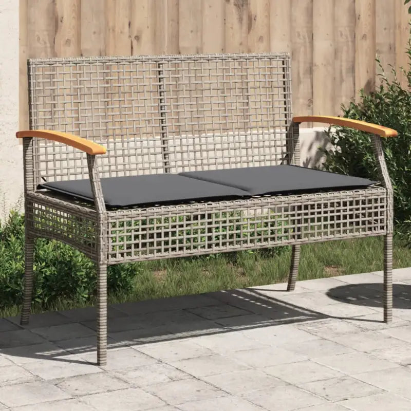 Comfortabele tuinstoelen van poly rattan met wasbare hoes - Grijs / 1 - Tuinbanken