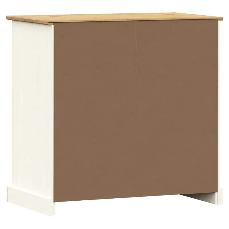 Compact dressoir met massief grenenhout en metalen handgrepen - Dressoirs & buffetkasten