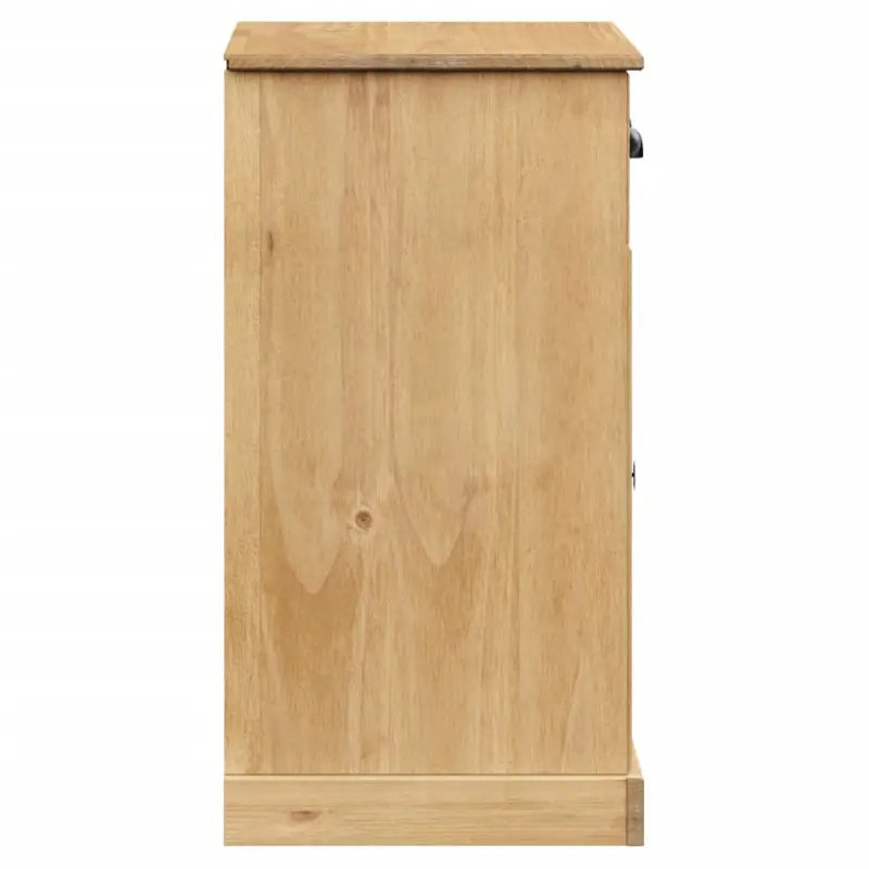 Compact dressoir met massief grenenhout en metalen handgrepen - Dressoirs & buffetkasten