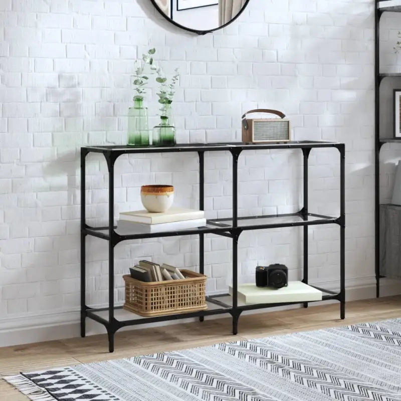 Consoletafel met glazen blad voor stijl en functionaliteit in je kamer - Consoletafels