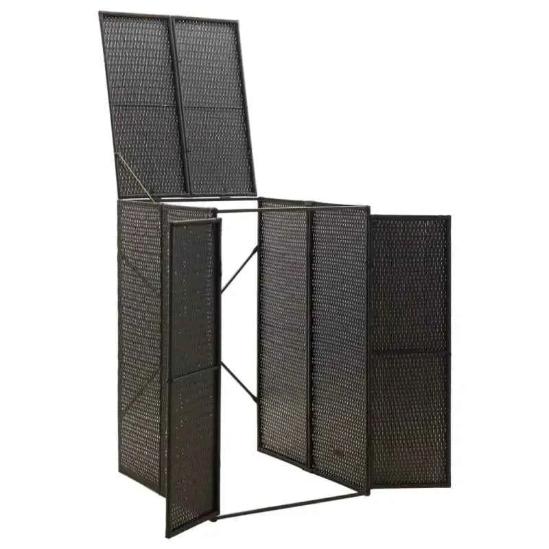 Containerberging van poly rattan voor in de tuin
