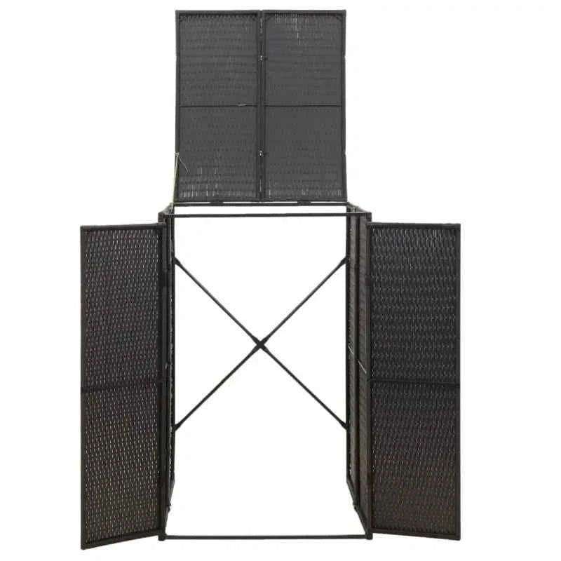 Containerberging van poly rattan voor in de tuin