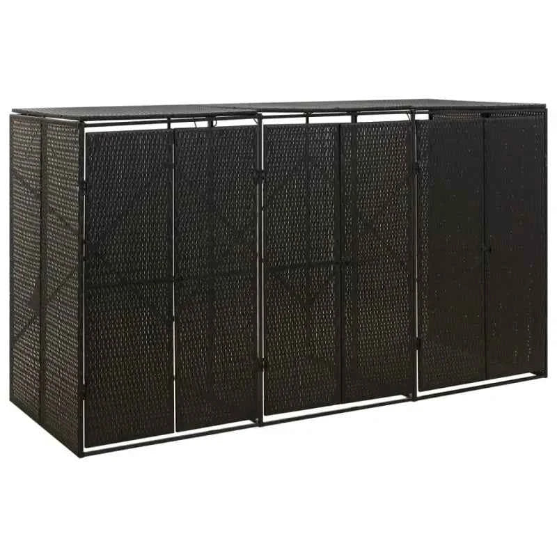 Containerberging van poly rattan voor in de tuin