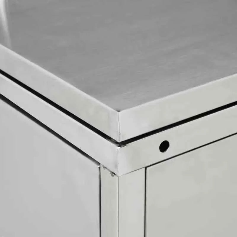 Containerberging voor afvalcontainer met handige ventilatieopeningen in roestvrij staal