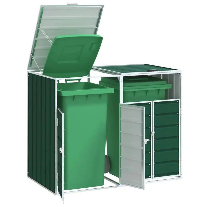 Containerberging voor een nette tuin en discreet vuilnisbakopslag - Groen / 2 - Containerbergingen