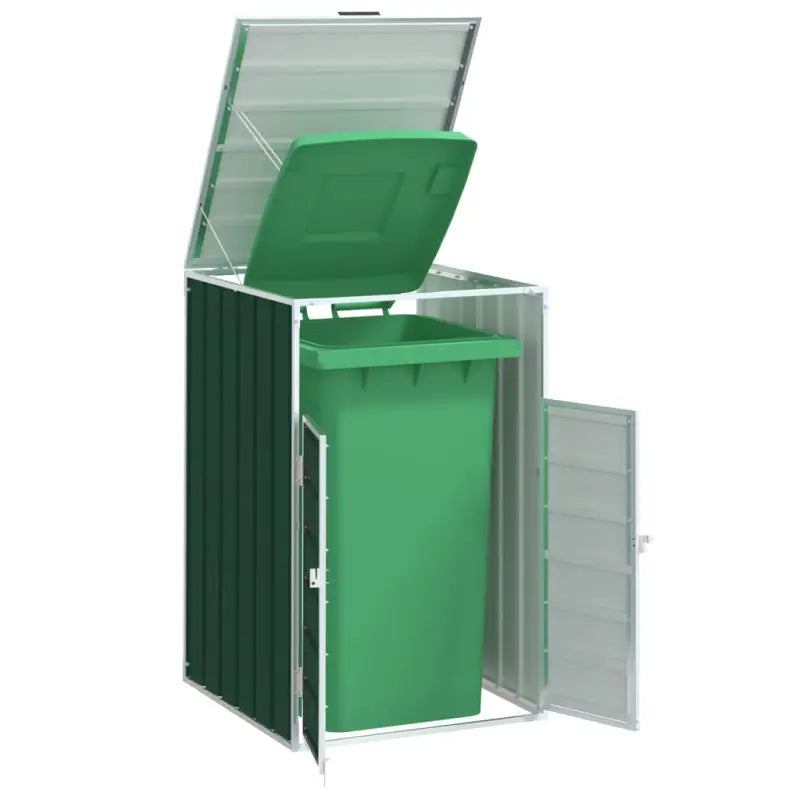 Containerberging voor een nette tuin en discreet vuilnisbakopslag - Groen / 1 - Containerbergingen