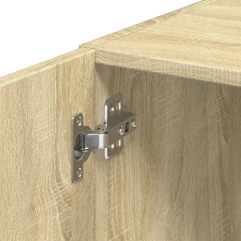 Decoratieve en praktische wandkast van bewerkt hout - Dressoirs & buffetkasten