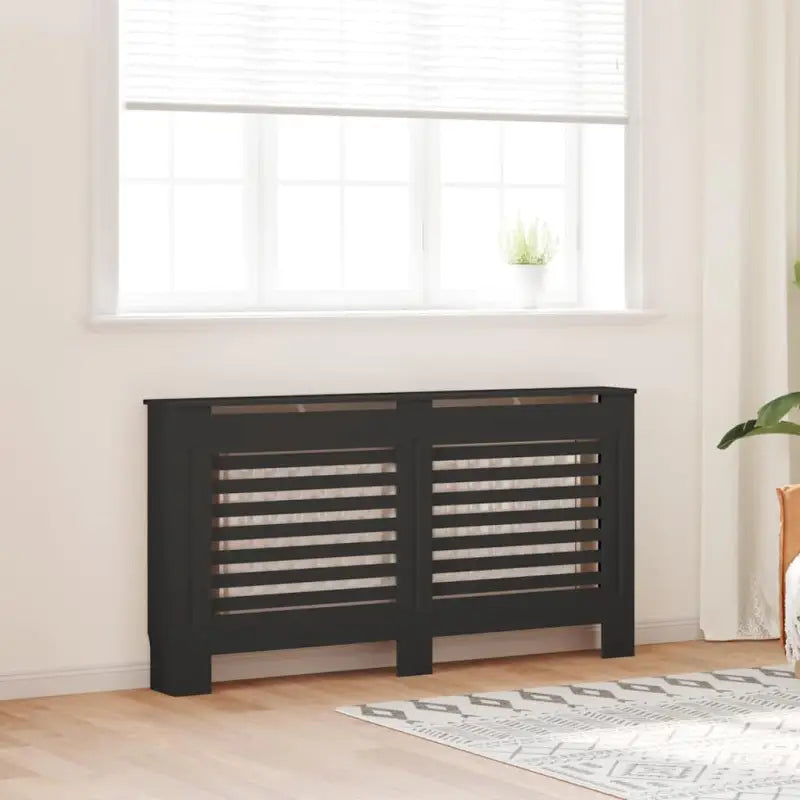 Decoratieve radiatorombouw voor meer ruimte en stijl in je woonkamer - Zwart / 152 x 19 x 81.5 cm / 1 - Accessoires