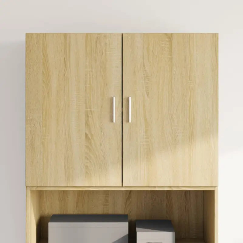 Decoratieve wandkast van bewerkt hout voor een stabiele inrichting - Sonoma eiken / 1 - Dressoirs & buffetkasten