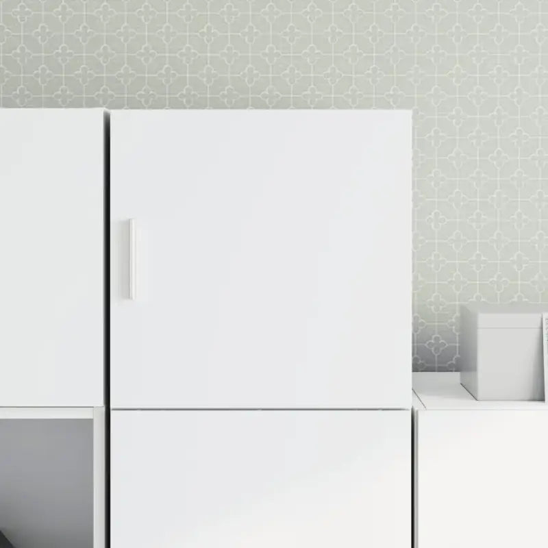 Decoratieve wandkast van bewerkt hout voor een stevige en stijlvolle uitstraling - Wit / 1 - Dressoirs & buffetkasten