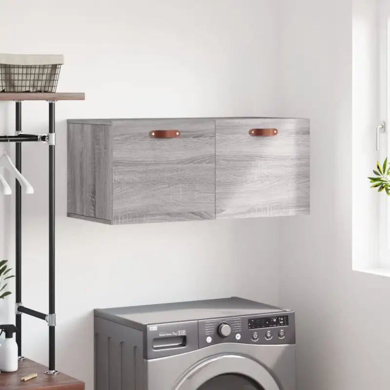 Decoratieve wandkast van bewerkt hout voor in je interieur - Grijs sonoma / 80 x 36.5 x 35 cm / 1 - Opbergkasten &